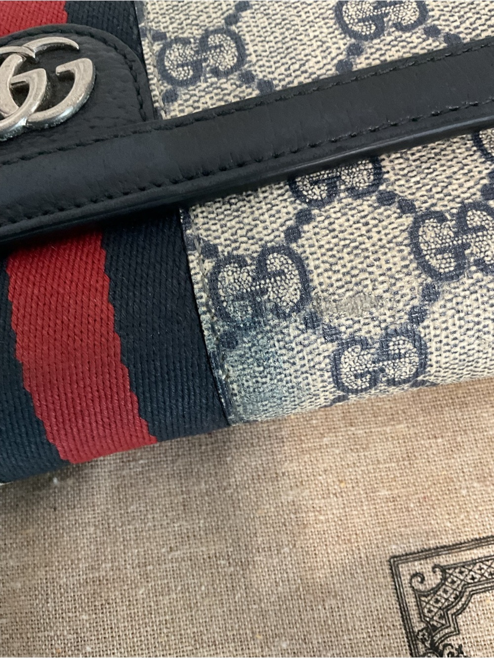 Gucci Wallet Ophidia GG Supreme Continental - Picture 10 of 14